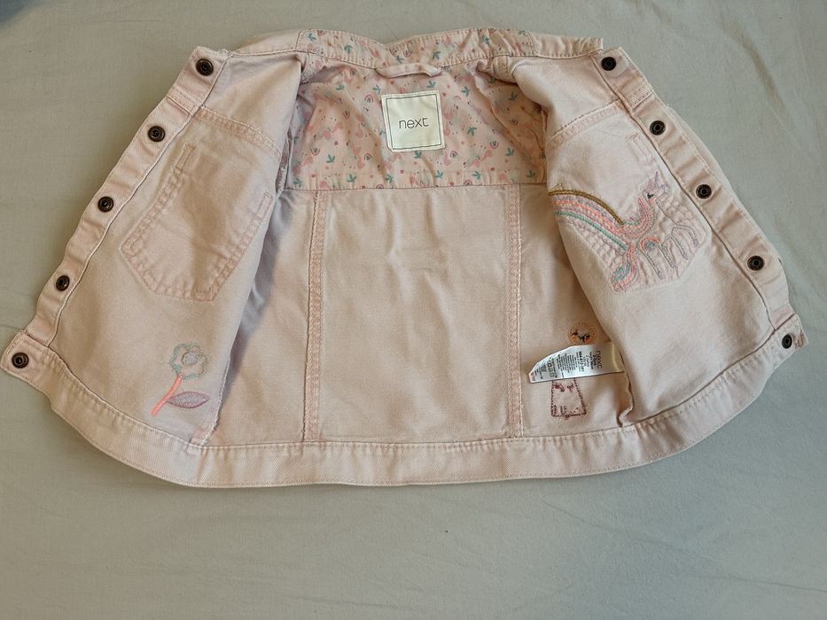 Jacheta / geaca Next si Reserved blugi / denim 98 cm 2-3 ani - ca noi