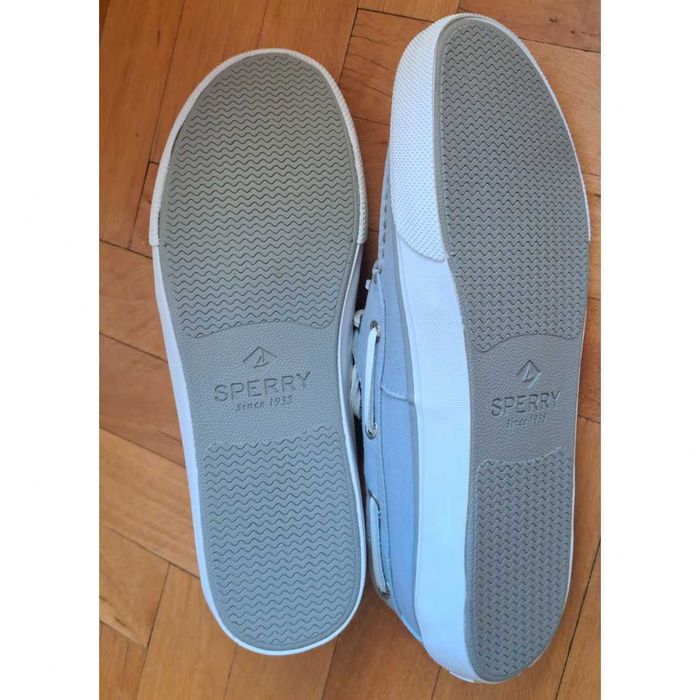 Нови Sperry 40 Bahama II Яхтени Сиви Гуменки Кецове Обувки Мъжки 26.0