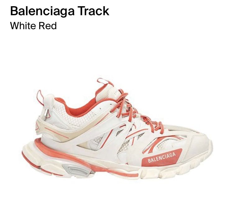 Balenciaga Track - White Red