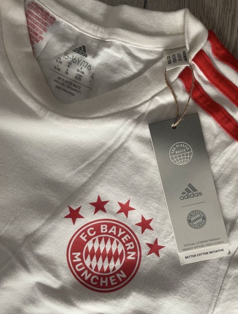 Tricou Adidas alb Bayern Munchen