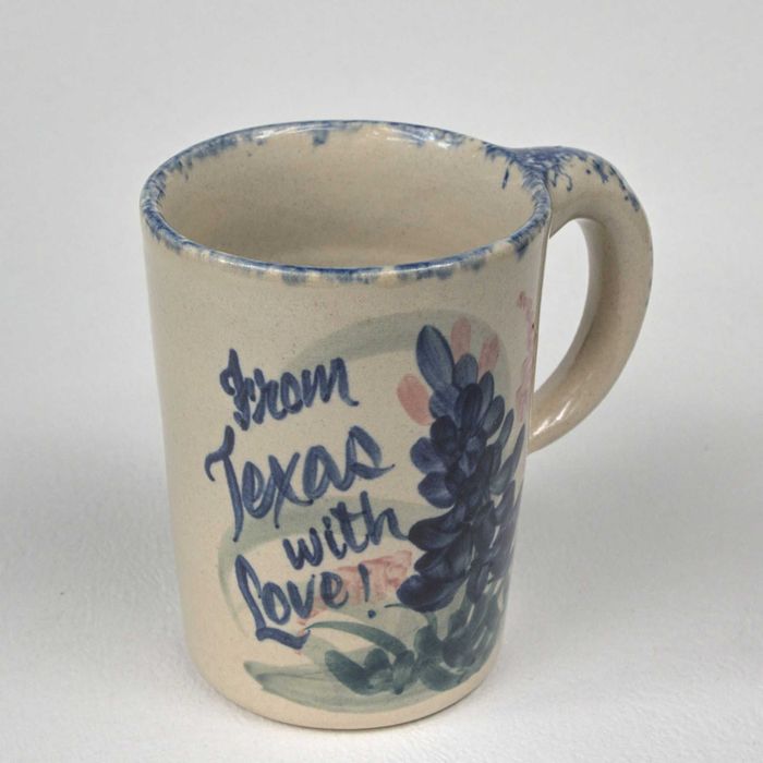 Cana ceai/cafea porțelan picturi Armando Torres/Texas with love