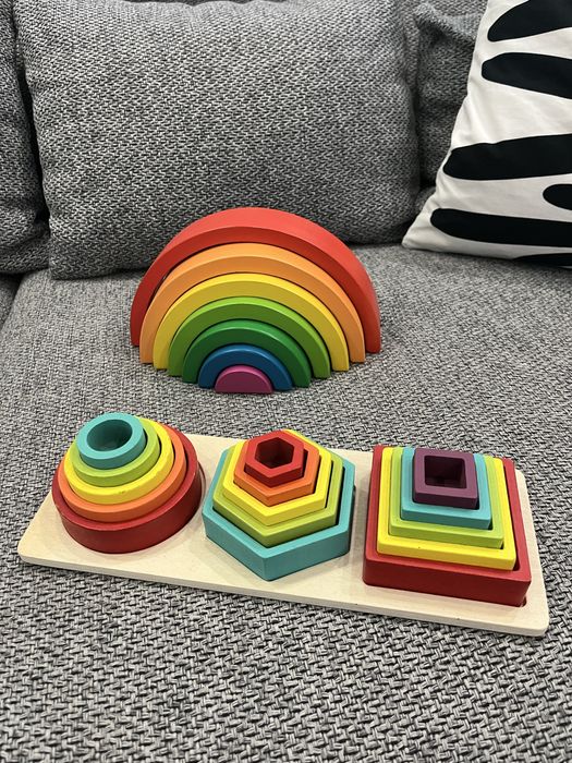 Куб за игра / Дървени детски играчки / монтесори