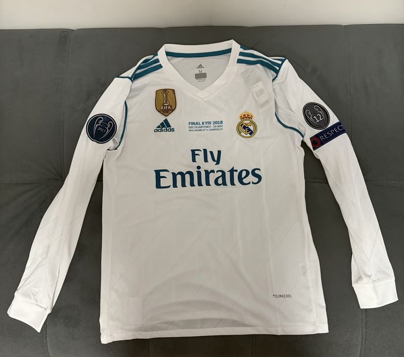 tricou bluza fotbal jersey retro Real Madrid Ronaldo 7 UCL Final 2018