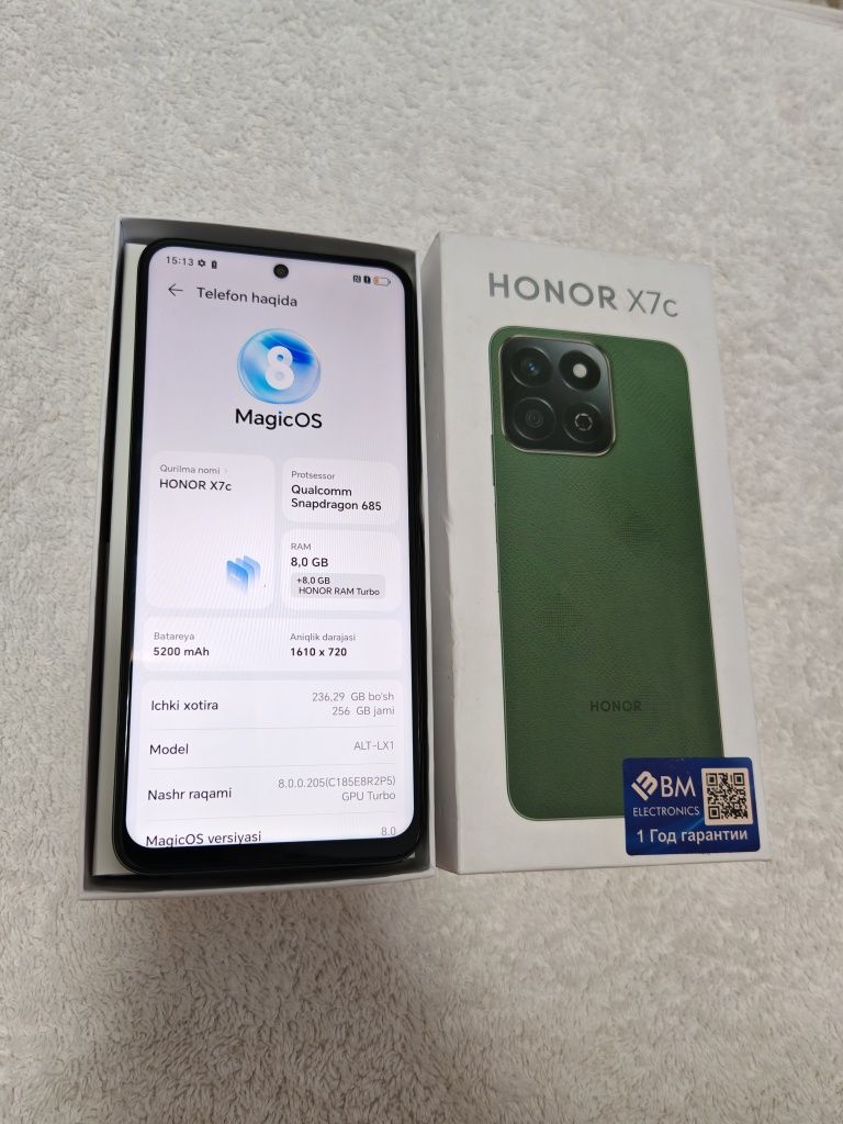 Honor X7c 8+8/256GB IDEAL