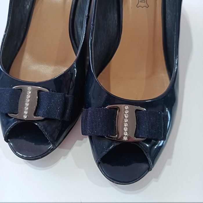 Pantofi piele naturală lăcuită