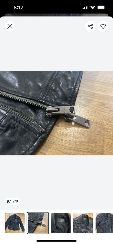All Saints Conroy /Kushiro/ XXL кожено яке