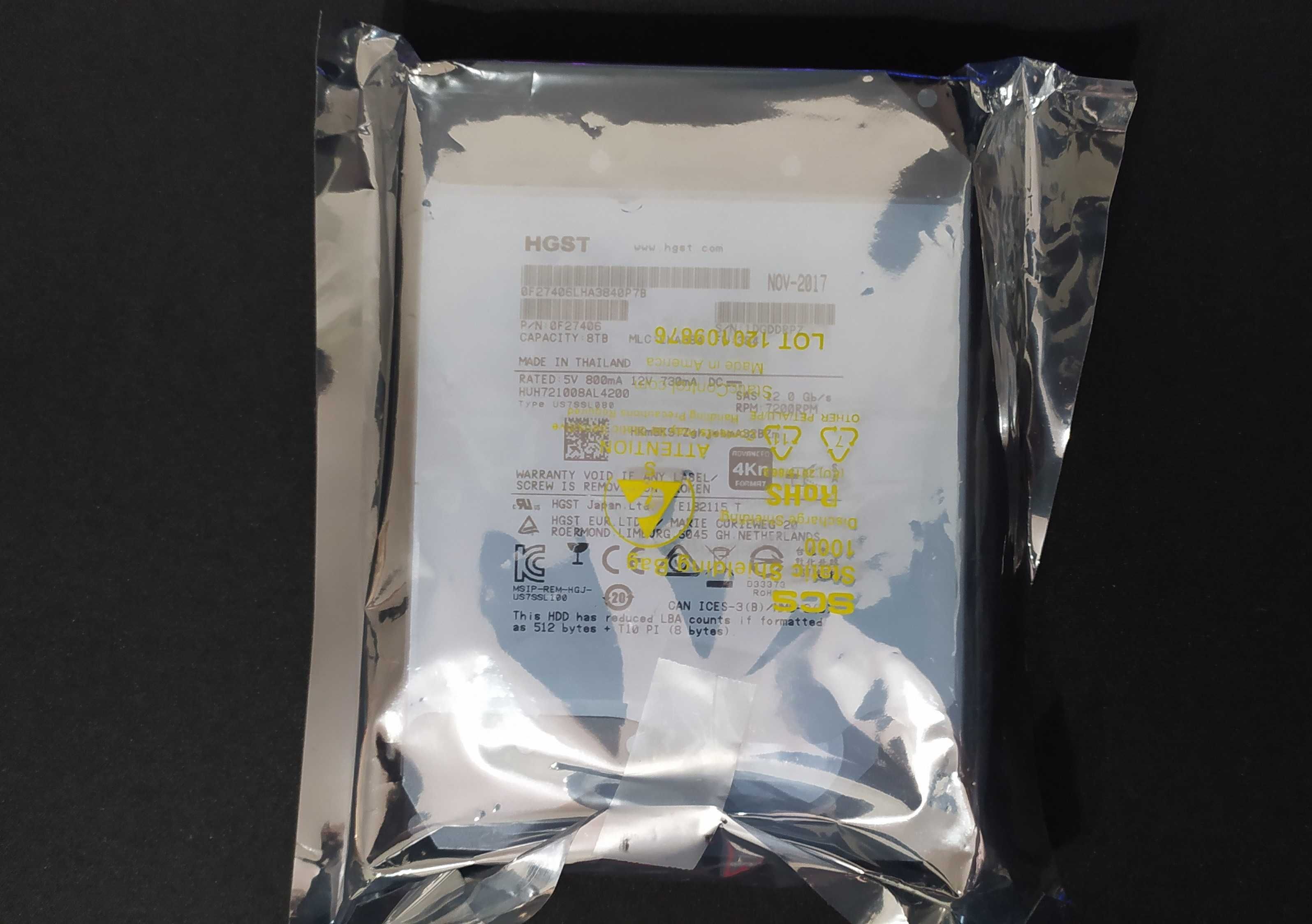 Жесткий диск HGST Ultrastar 8Tb+MegaRAID SAS 9271-8i