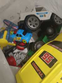 Пакет игрушек , машинки, трактор, мотоцикл