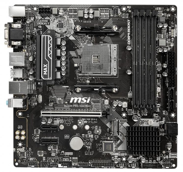 Обменяю материнскую плату msi b450m pro-vdh max