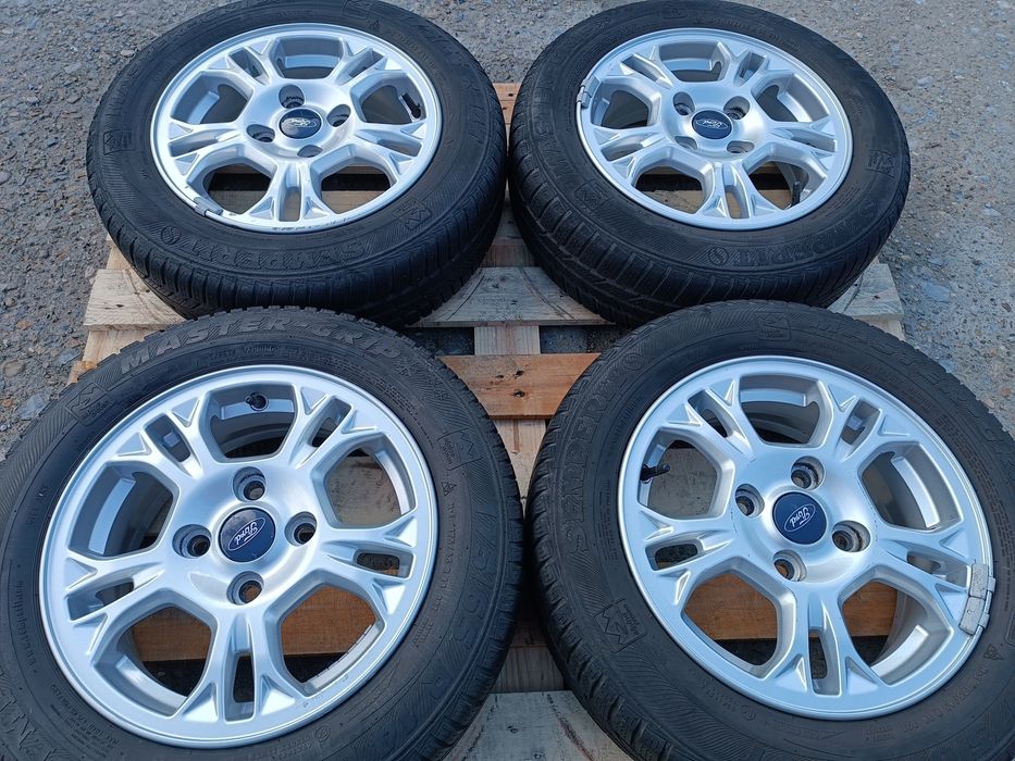 Лети джанти 14ки 4х108 Ford + зимни гуми 175/65/14 Semperit