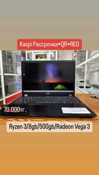 Ноутбук Acer Ryzen 3/8gb/500gb/Radeon Vega 3, с гарантией