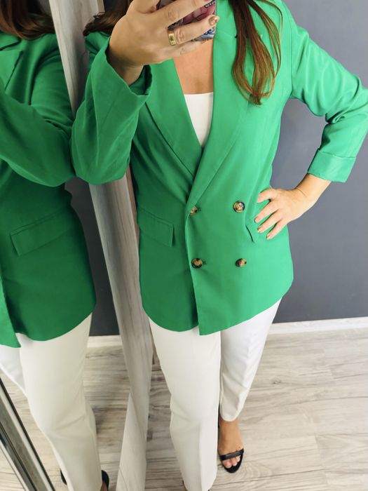 Ново зелено сако S размер