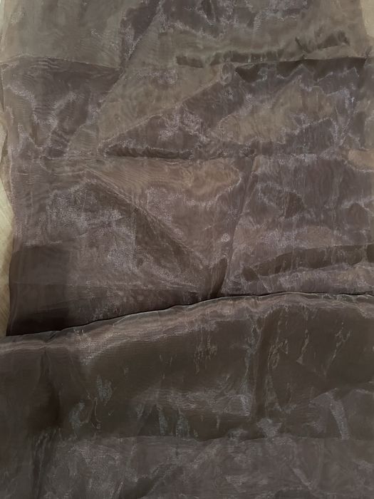 Тюль коричневый нежный в хорошем состоянии