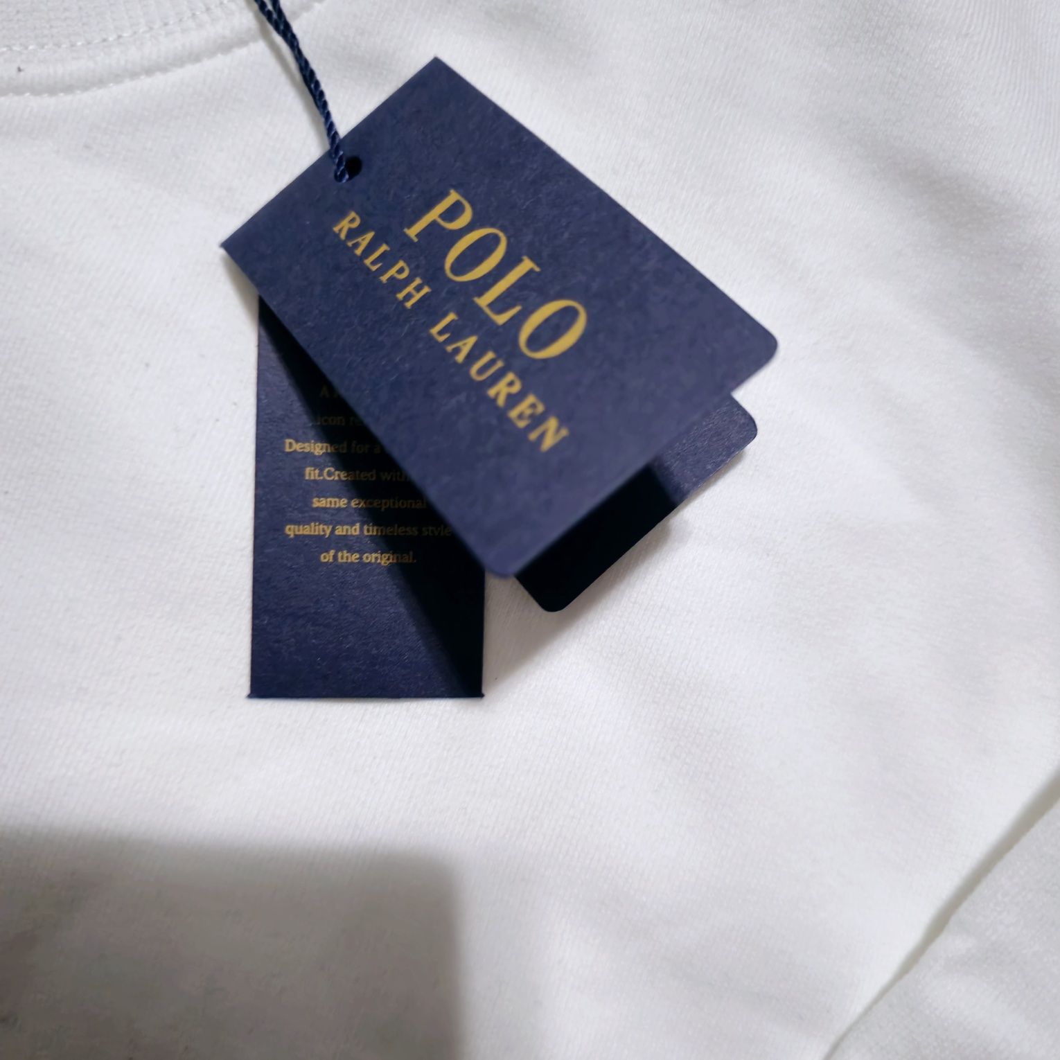 Pulovar Polo Bear Ralph Lauren White Sweater L