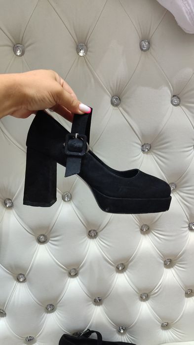 Туфли замшевые женские