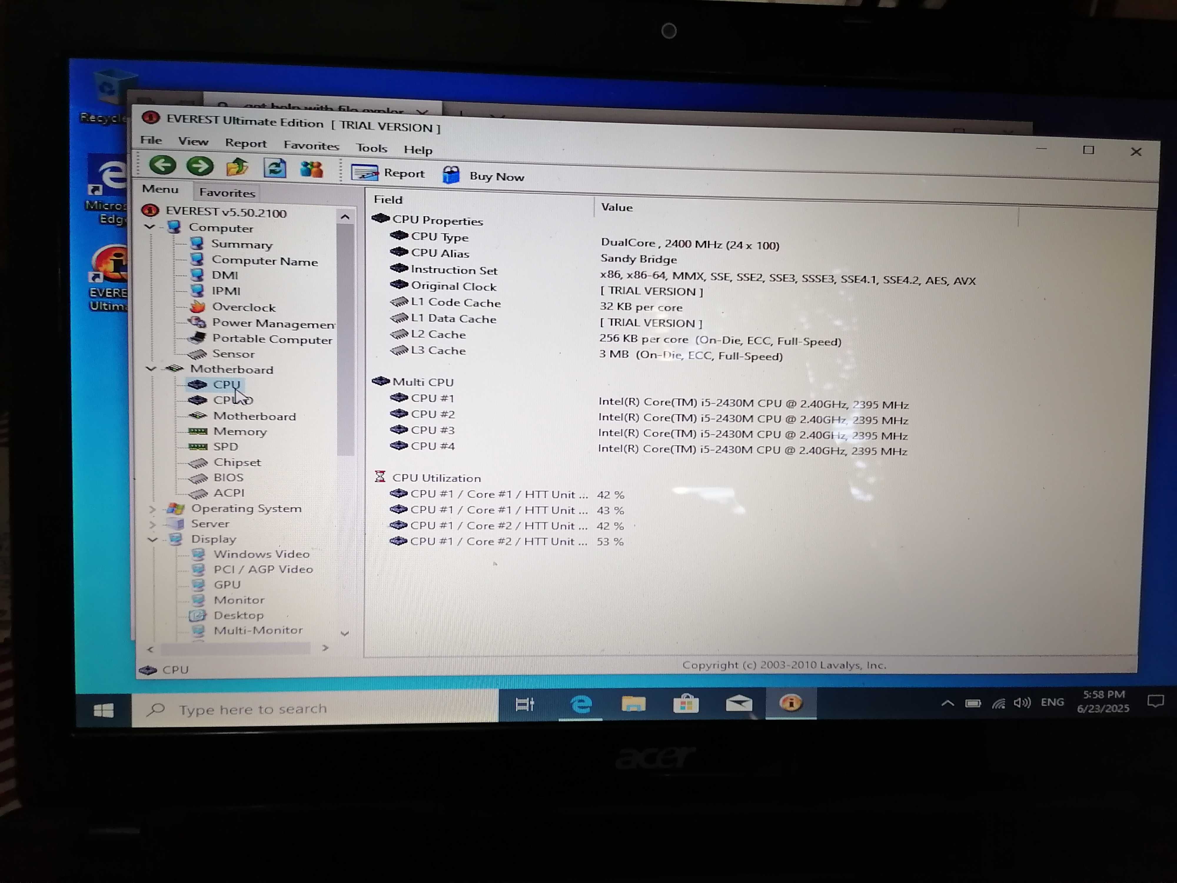 Acer Aspire 5759G - Четириядрен лаптоп