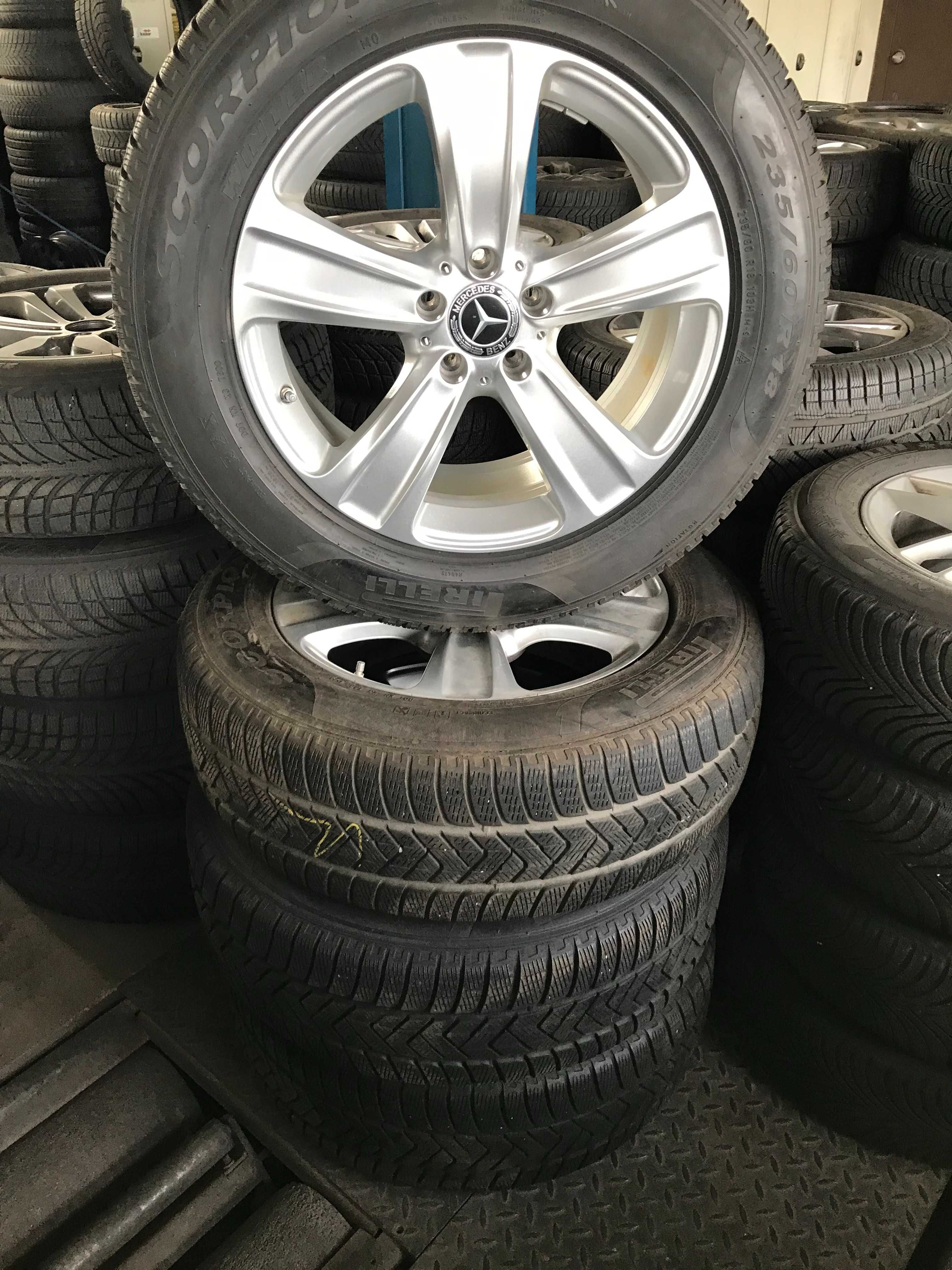 Jante Mercedes W253 GLC Anvelope Iarna Pirelli 235 60 18