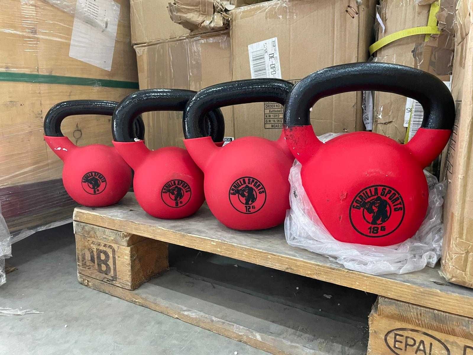 Kettlebell de fier/acoperit cu cauciuc: diferite KG