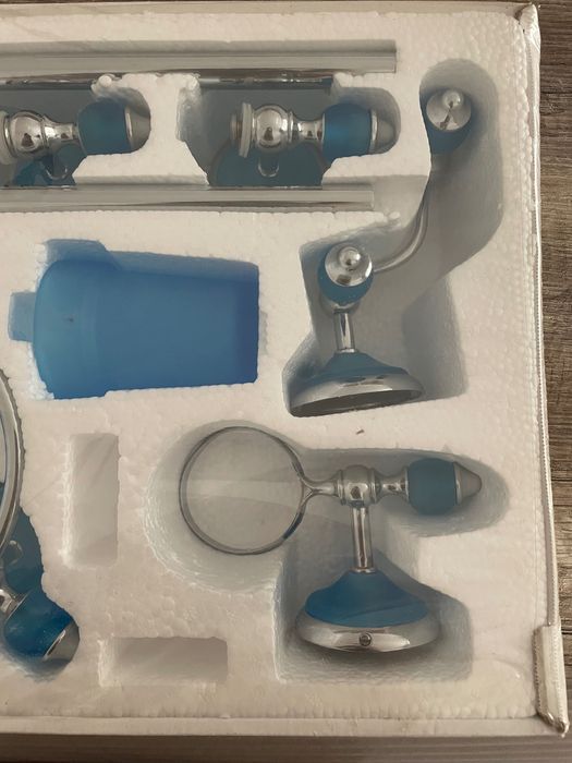 Set baie complet, culoare albastru TCM