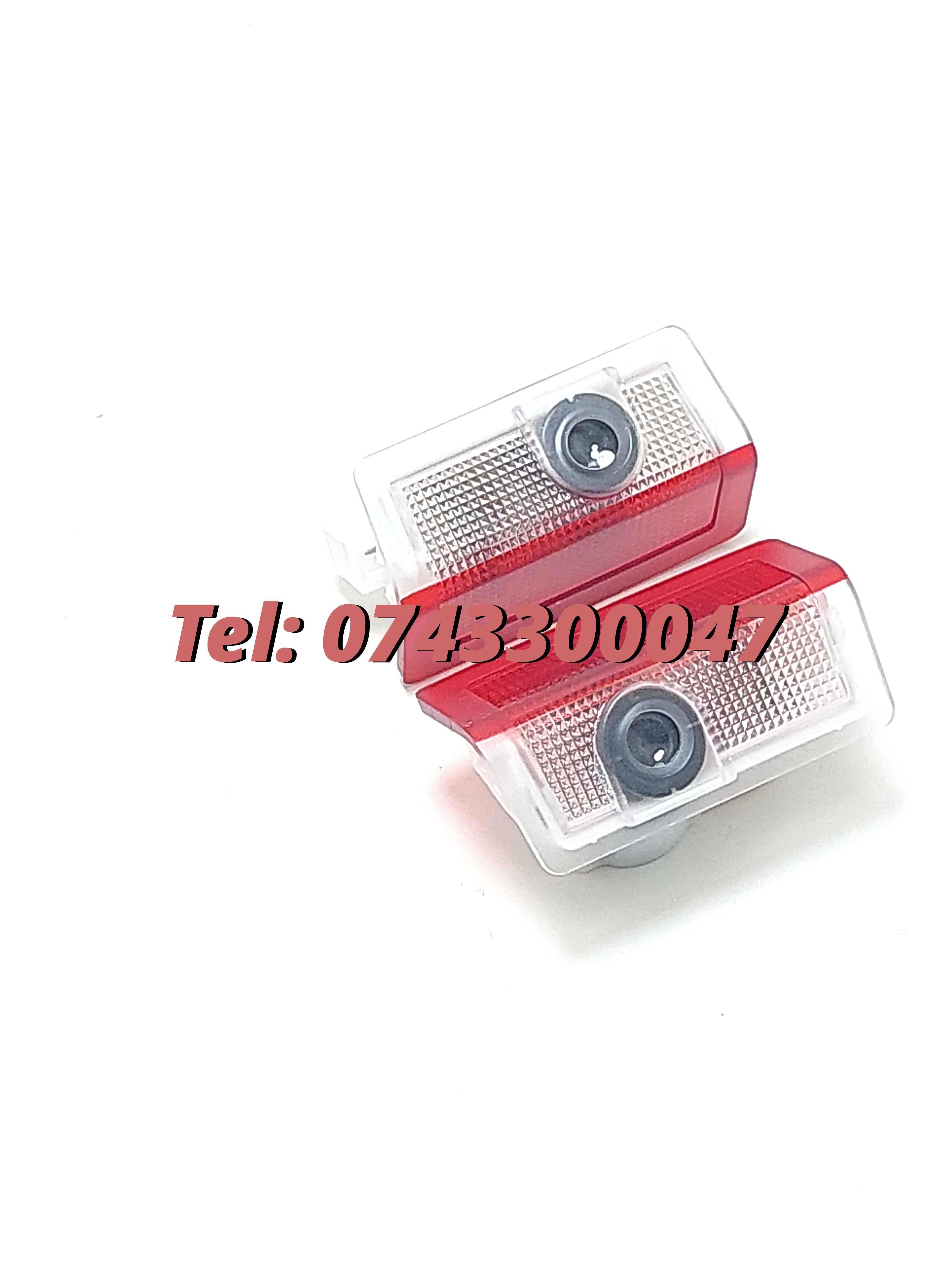 Set 2 Proiectoare Led Cu Logo Mercedes A B C E M Class