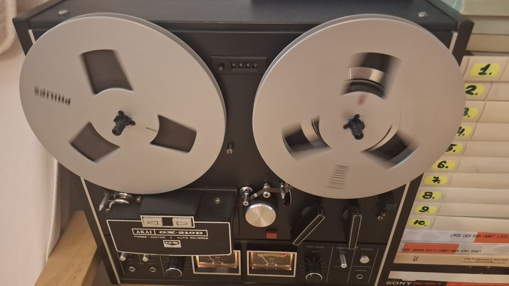 Magnetofon Akai GX 210 Autorevers Benzi magnetofon.