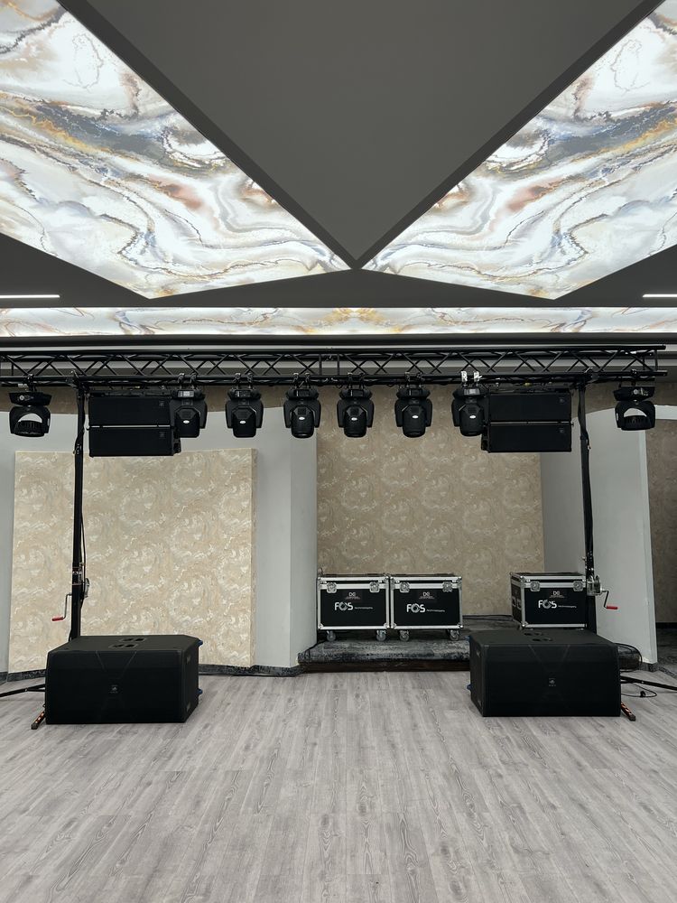 Rental/inchiriere scena, echipamente audio, lumini, podium, ecran led