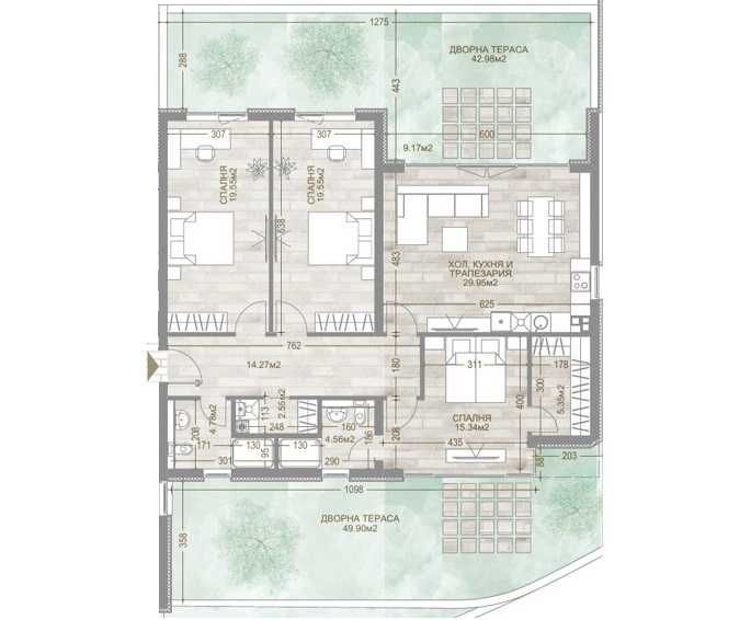 Продава се Четиристаен апартамент в София, Манастирски ливади - 261 кв.м за 2132 €/кв.м - Снимка #1