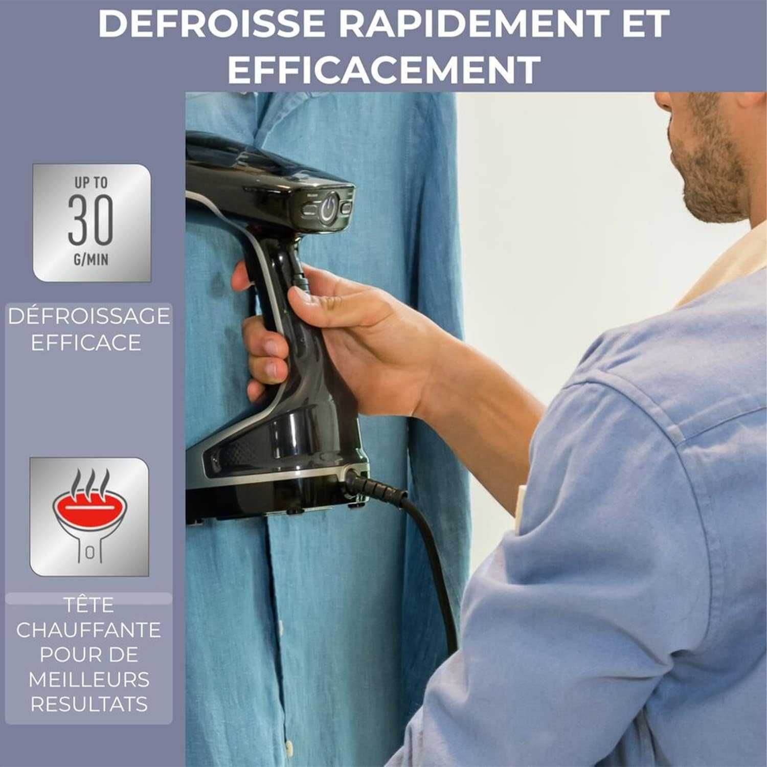 Вертикална ютия Calor Access Steam Force, 2000W, 190ml.