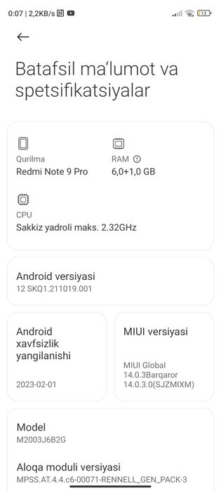 Redmie 9 pro sotiladi