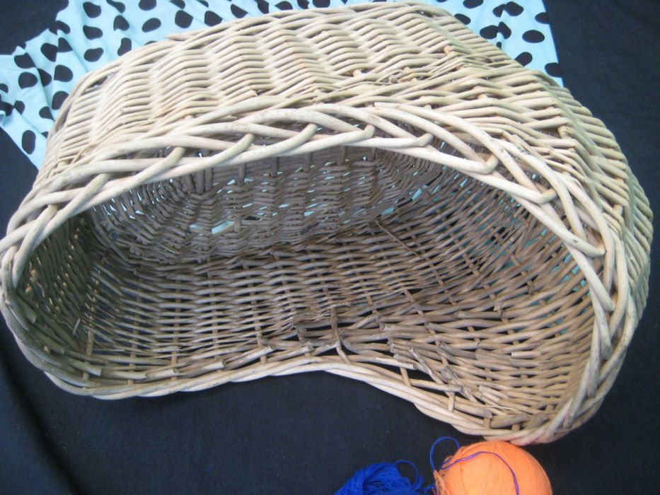 Корзина для кошки собачки 50 см Ручная Работа Лоза Натуральное Дерево