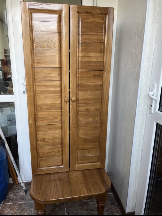 Шкаф обувной, натуральное дерево