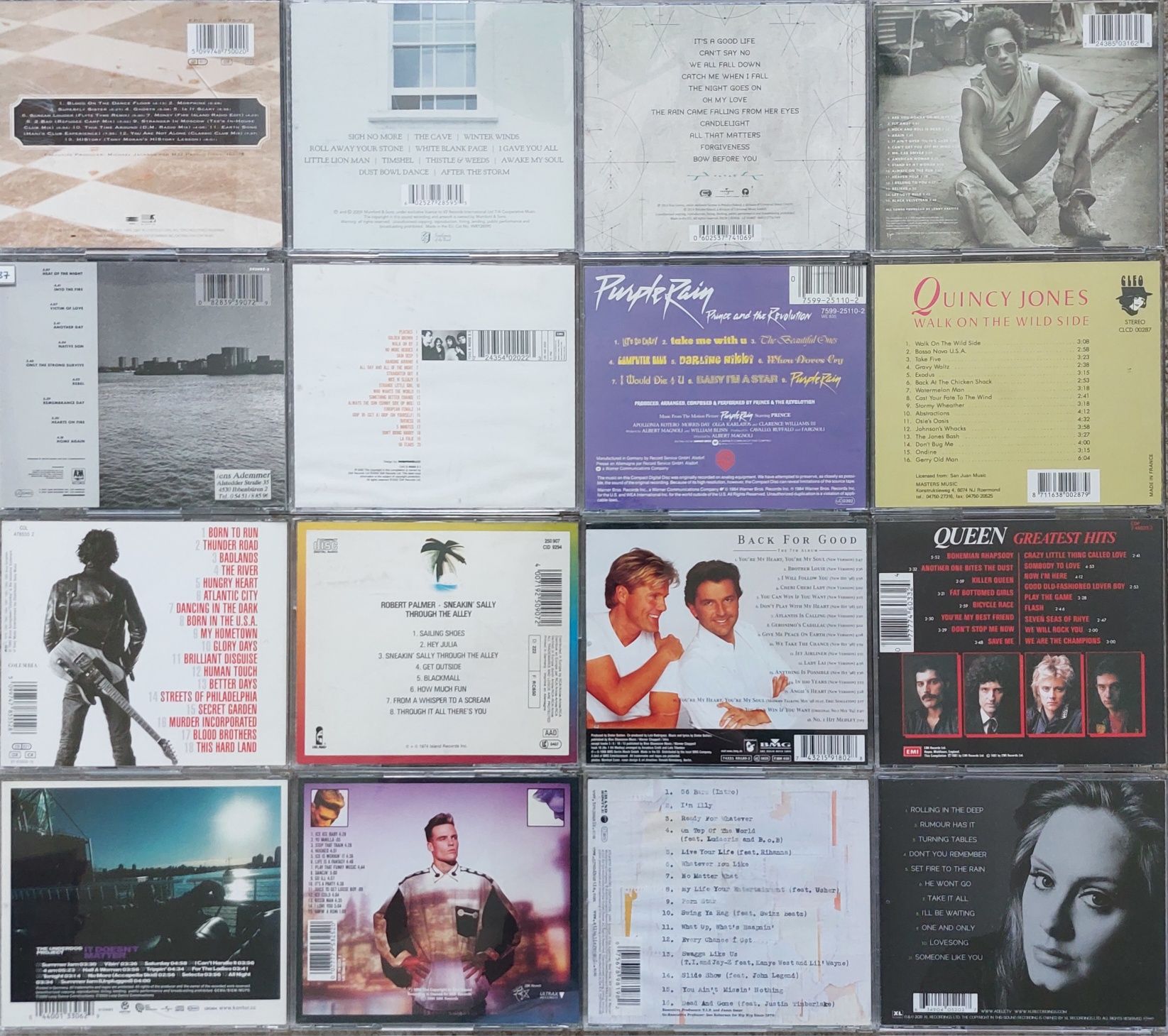 cd Queen Vanilla ice modern talking UB40 Michael Jackson