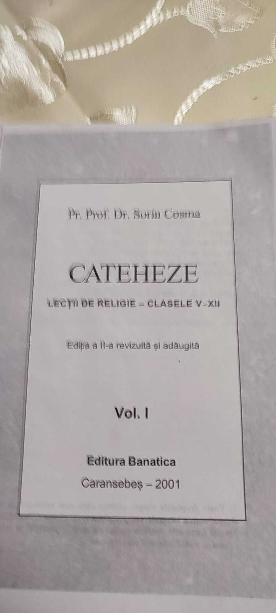 Vând 2 vol.Cateheze,lecții de Religie cls.V-XII.