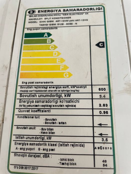 Kanditsioner 12 talik