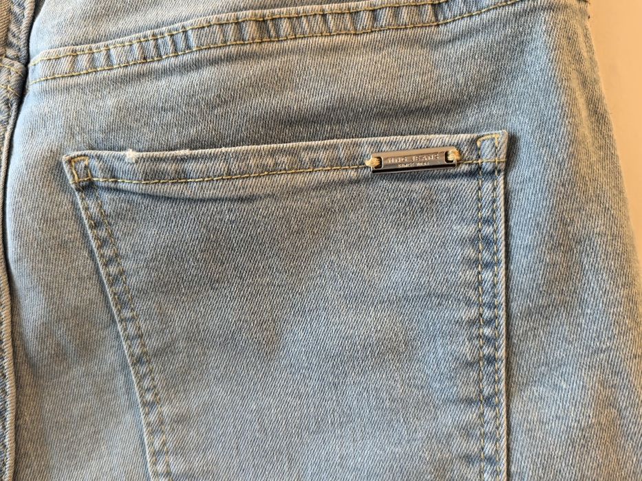 Blugi skinny Mango, cu model pe picior, măsura 38