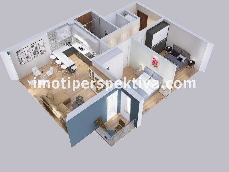 Продава се Тристаен апартамент в Пловдив, Христо Смирненски - 104 кв.м за 1183 €/кв.м - Снимка #12