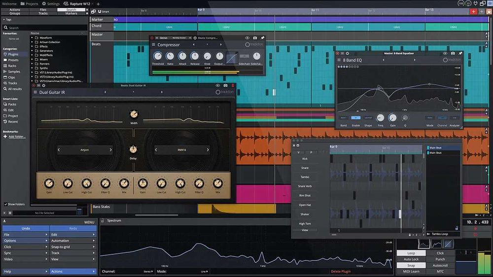 DAW Tracktion Waveform 13 Recommended Bundle + extra VST plugins