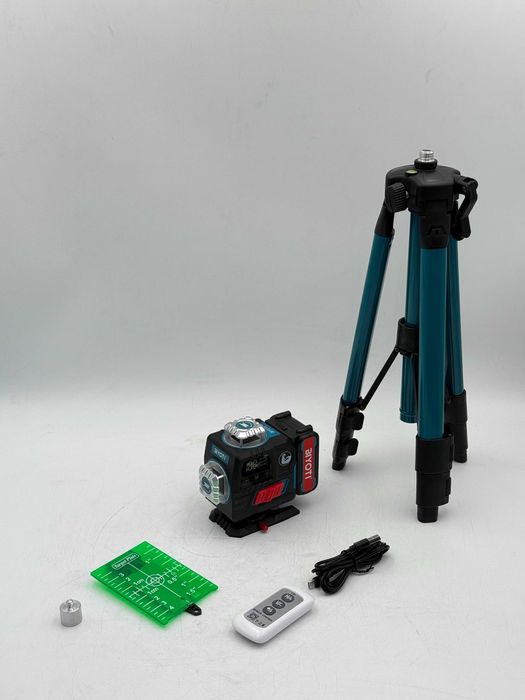 Лазерный уровень BIYOTI BYT-4E (4D, 16 линий, зелёный луч)