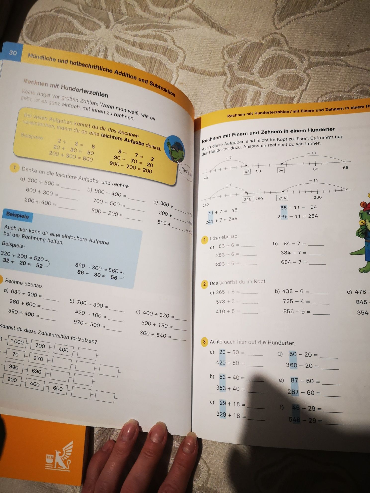 Caiet cls. 3-a matematica in germana