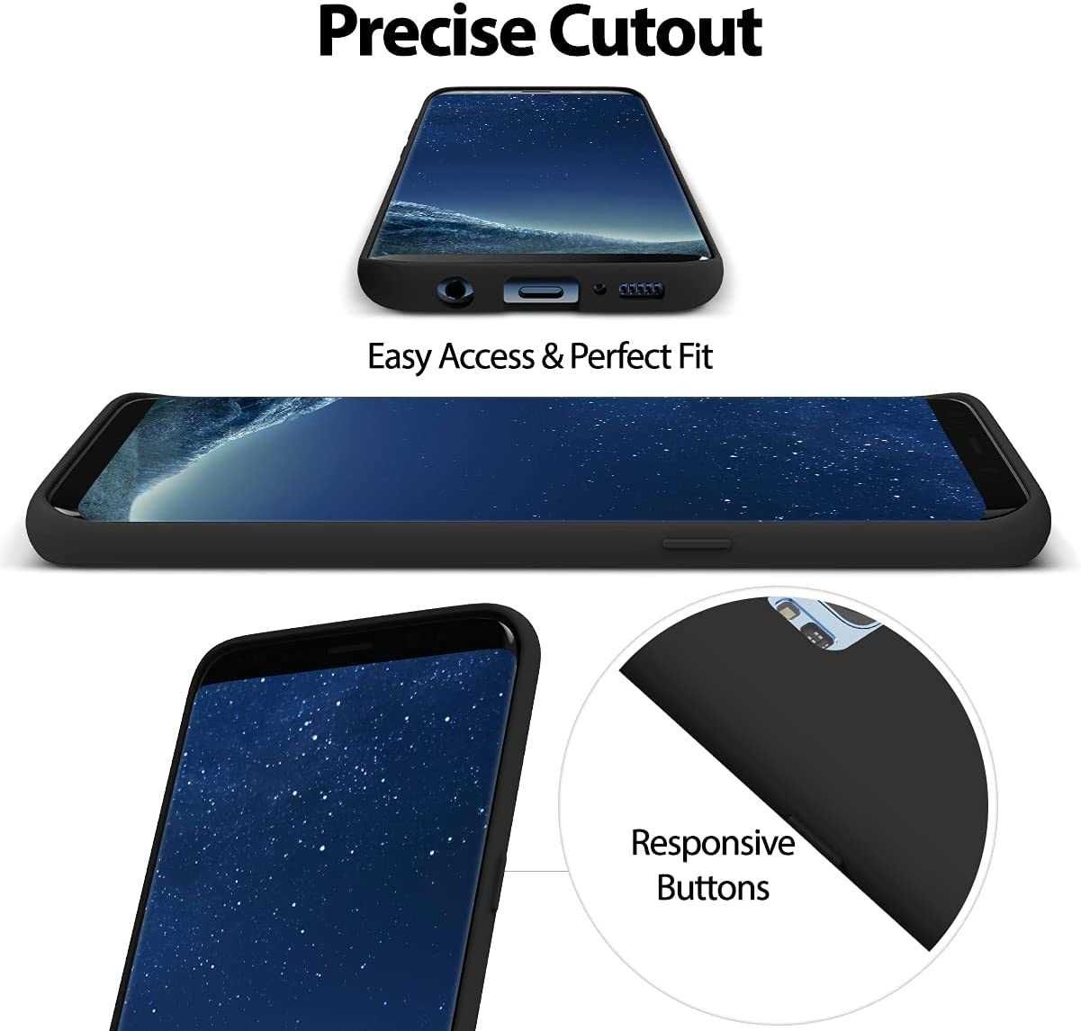 Матов Силиконов Кейс за Samsung Galaxy S8 Супер защита