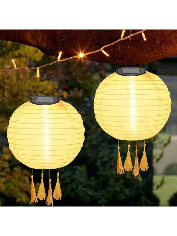 Set de 2 felinare LED solare pentru gradina (exterior)