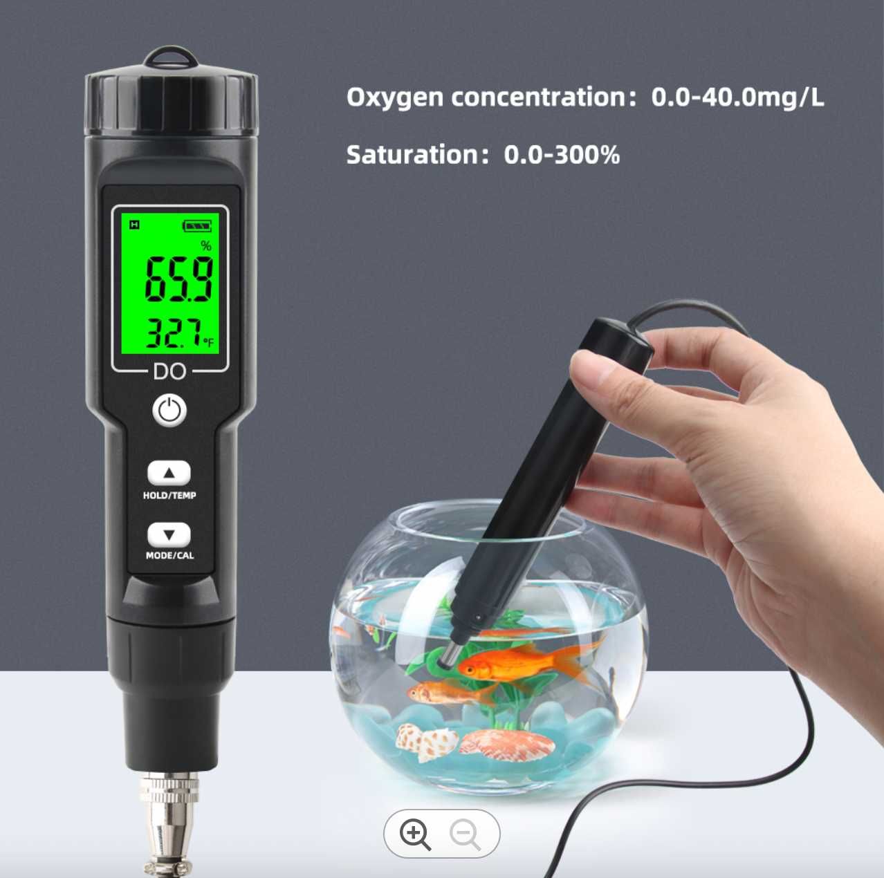 NEW!! Oxigenometru Piscicol Acvacultura Digital Portabil DO+9100