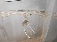 Прокладка кабель для интернета до ремонта