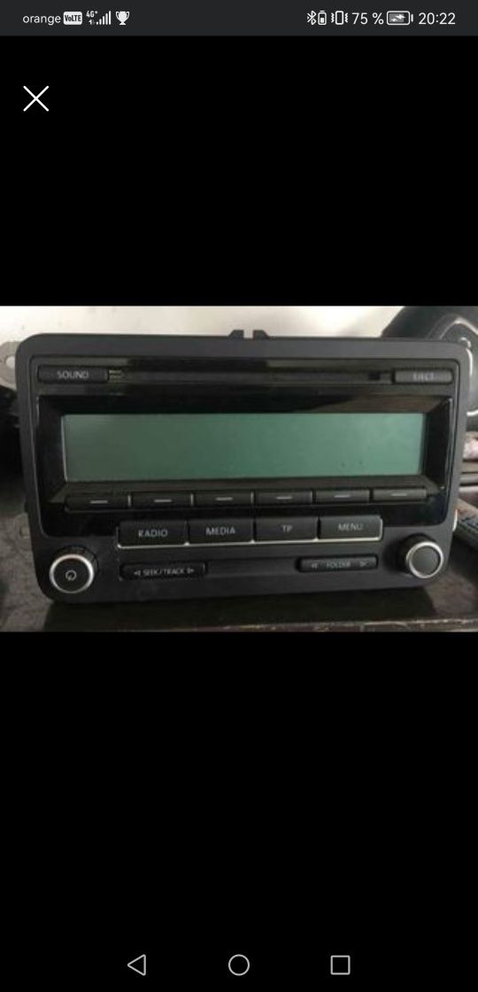 Radio CD VW Passat-Vw Golf 6. 1KO 035 186AA