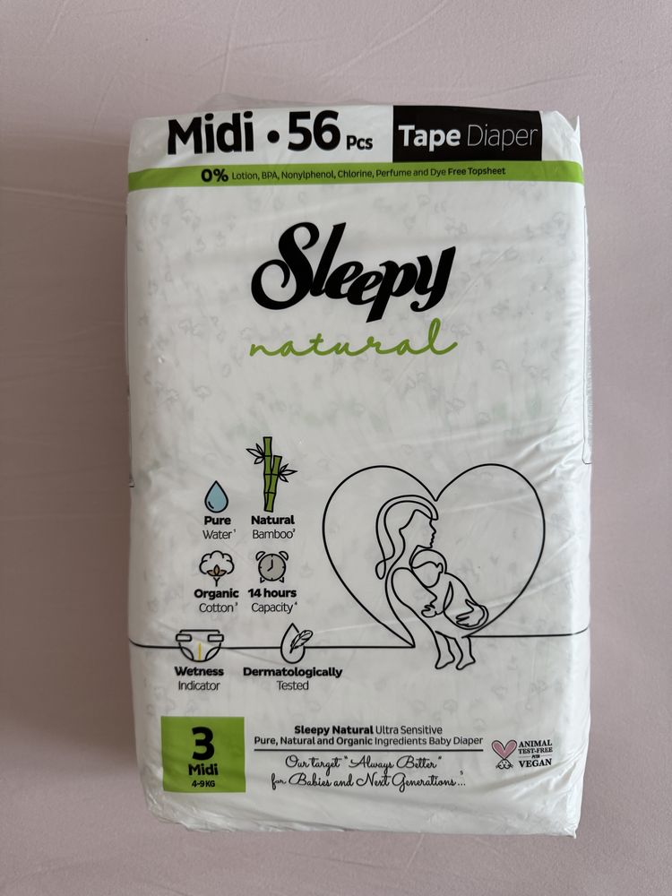 Памперси Sleepy 4-9 кг