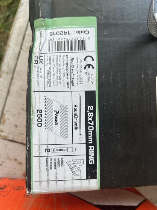 Cuie paslode striate de 70 mm