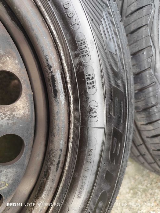 Vand 4 jante 16"cu 4 anvelope vara Debica 205/55 R16
