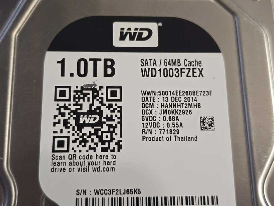 Hard disk desktop Western Digital WD Black 3.5 1TB 7200rpm 64MB SATA3