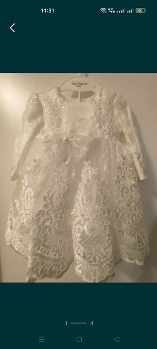 Rochița eleganta botez/eveniment 6-9luni