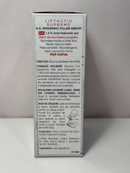 Ser antirid cu acid hialuronic, Vichy liftactiv supreme